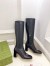 Gucci Horsebit Knee-High Boots 75mm in Black Leather