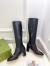Gucci Horsebit Knee-High Boots 75mm in Black Leather