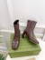 Gucci Horsebit Ankle Boots 75mm in Dark Brown Leather