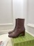Gucci Horsebit Ankle Boots 75mm in Dark Brown Leather