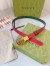 Gucci GG Marmont Reversible Belt 20MM in Red/GreenLeather