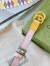 Gucci GG Marmont Reversible Belt 20MM in GG Canvas with Pink Leather