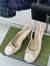 Gucci Horsebit Pumps 95mm with Crystals in White Patent Leather