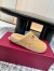 Gucci Horsebit Mules in Beige GG Suede with Shearling