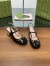 Gucci Horsebit Mary Jane Pumps 55mm in Black Patent with Crystals