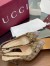 Gucci Horsebit Slingback Pumps with Crystals in Beige GG Canvas