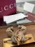 Gucci Horsebit Slingback Pumps with Crystals in Beige GG Canvas