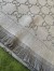 Gucci Double GG Jacquard Wool Scarf in Silver and Grey