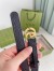 Gucci GG Marmont Thin Belt 20MM in Black Embossed Crocodile Leather