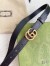 Gucci GG Marmont Thin Belt 20MM in Black Embossed Crocodile Leather