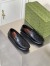 Gucci Men's Driver Loafers in Black Signature Leather