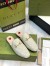Gucci Women's Princetown Slippers in White GG Lame Fabric