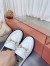 Gucci Women's Horsebit Loafers in White Leather with Lug Sole