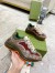Gucci Men's Rhyton Sneakers in Brick Red Original GG Canvas