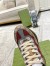 Gucci Men's Rhyton Sneakers in Brick Red Original GG Canvas