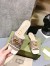 Gucci Slide Sandals in GG Matelasse Canvas with White Leather