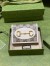 Gucci Horsebit 1955 Card Case Wallet in GG Supreme with White Leaher