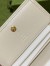 Gucci Horsebit 1955 Card Case Wallet in GG Supreme with White Leaher