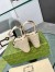 Gucci Espadrille Wedge Sandals In Gold Metallic Leather