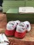 Gucci Women's Rhyton Sneakers in Pink Mesh with Leather