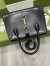 Gucci Jackie 1961 Medium Tote Bag in Black Leather