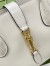 Gucci Jackie 1961 Medium Tote Bag in White Leather