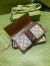 Gucci Jackie 1961 Chain Wallet in GG Canvas with Brown Leather