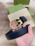 Gucci Black Leather Belt 40MM with G Buckle