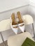 Gucci Slingback Pumps in White Leather with Bamboo Horsebit
