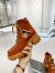 Gucci Brown Leather Ankle Boots With Interlocking G