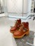 Gucci Brown Leather Ankle Boots With Interlocking G
