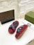 Gucci Platform Slide Sandals in Multicolor GG Canvas