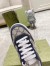 Gucci Men's Sneakers in Beige GG Canvas with Blue Leather