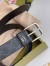 Gucci Black GG Supreme Belt 35MM with Square Buckle and Interlocking G