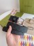 Gucci Black GG Supreme Belt 35MM with Square Buckle and Interlocking G