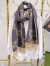Gucci GG Cashmere Jacquard Scarf in Blue and Beige