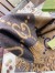 Gucci GG Cashmere Jacquard Scarf in Blue and Beige