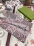 Gucci GG Cashmere Jacquard Scarf in Grey and Pink