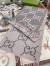 Gucci GG Cashmere Jacquard Scarf in Grey and Pink