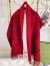 Gucci GG Cashmere Jacquard Scarf in Red and Bordeaux 