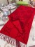 Gucci GG Cashmere Jacquard Scarf in Red and Bordeaux 