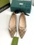 Gucci Ballet Flats in GG Canvas with GUCCI Metal