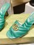 Gucci Slide Sandals 75mm in Green Matelasse Leather