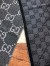 Gucci GG Jacquard Wool Scarf in Grey and Light Grey