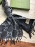 Gucci GG Jacquard Wool Scarf in Grey and Light Grey