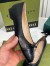 Gucci Ballet Flats in Black Leather with Stitched Interlocking G