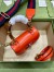 Gucci Bamboo 1947 Mini Top Handle Bag in Orange Leather