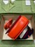 Gucci Bamboo 1947 Mini Top Handle Bag in Orange Leather