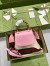 Gucci Bamboo 1947 Mini Top Handle Bag in Pink Leather