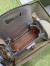 Gucci Bamboo 1947 Mini Top Handle Bag in Silver Metallic Leather
